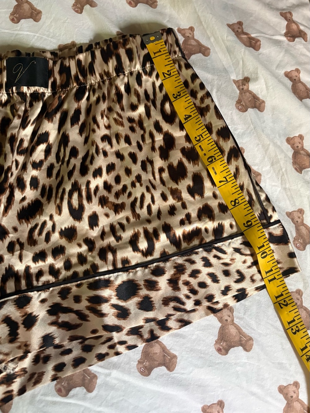 Victoria's Secret Leopard Print Satin Pajama Shorts - Brown & Black